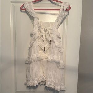 Free People White Mini Dress